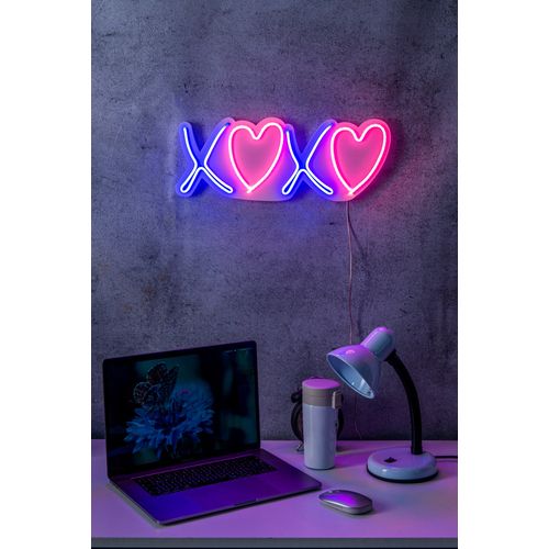 Wallity Ukrasna plastična LED rasvjeta, Tic Tac Toe XoXo - Blue slika 1