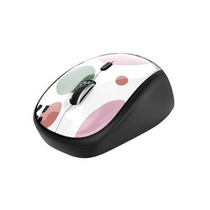 YVI WIRELESS MOUSE CIRCLES PNK (24441)