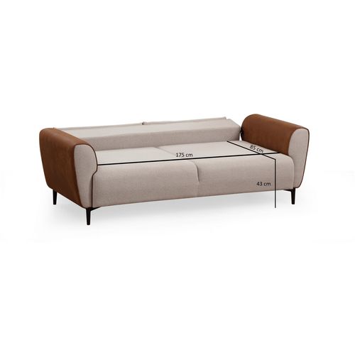 Aren - Beige, Cinnamon Beige
Cinnamon 3-Seat Sofa-Bed slika 14