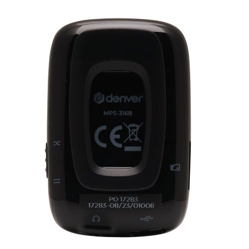 DENVER MPS-316R Black MP3 Plejer slika 2