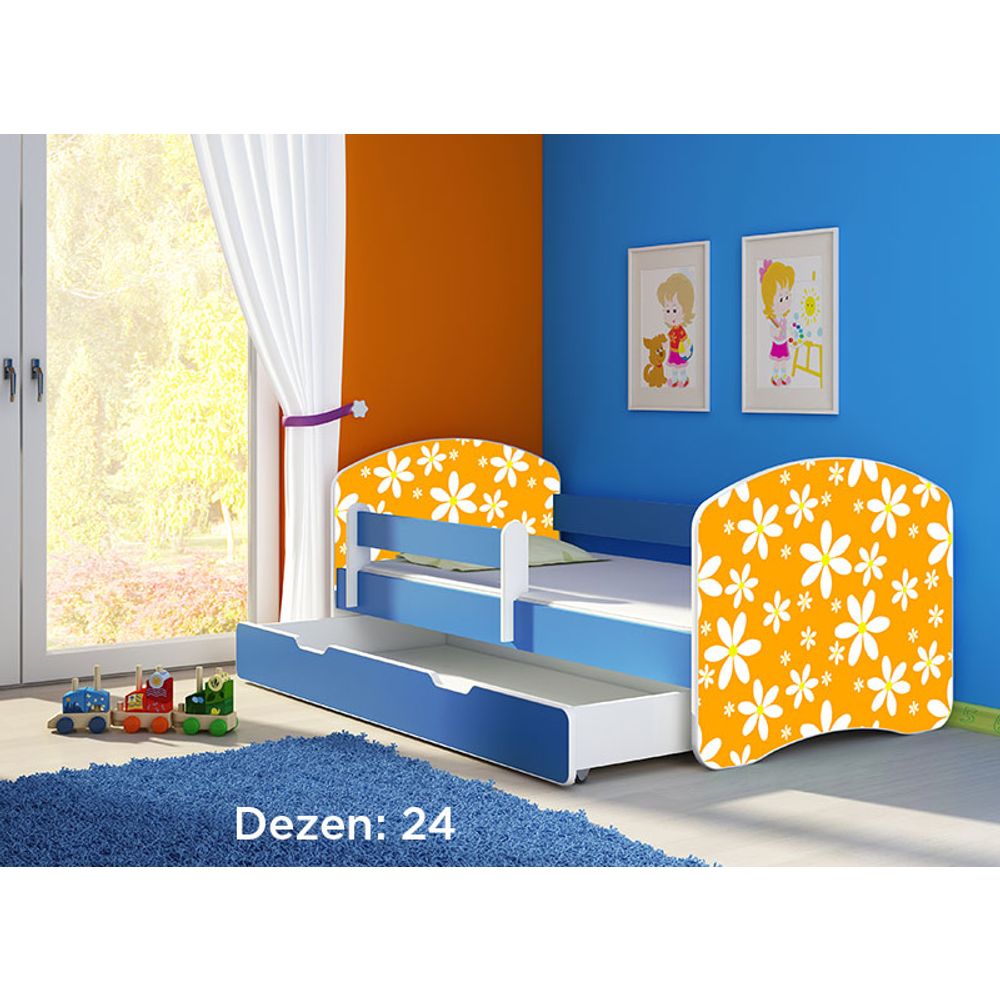 ACMA Dječiji krevet Acma II sa ladicom Blue - 180x80cm - Dezen 24 slika 2