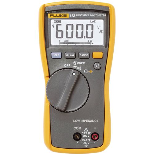 Fluke 113 ručni multimetar  digitalni  CAT III 600 V Zaslon (brojevi): 6000 slika 4