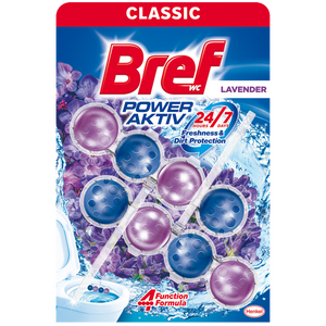 Bref WC osveživač Power Aktive Lavender 2x50g