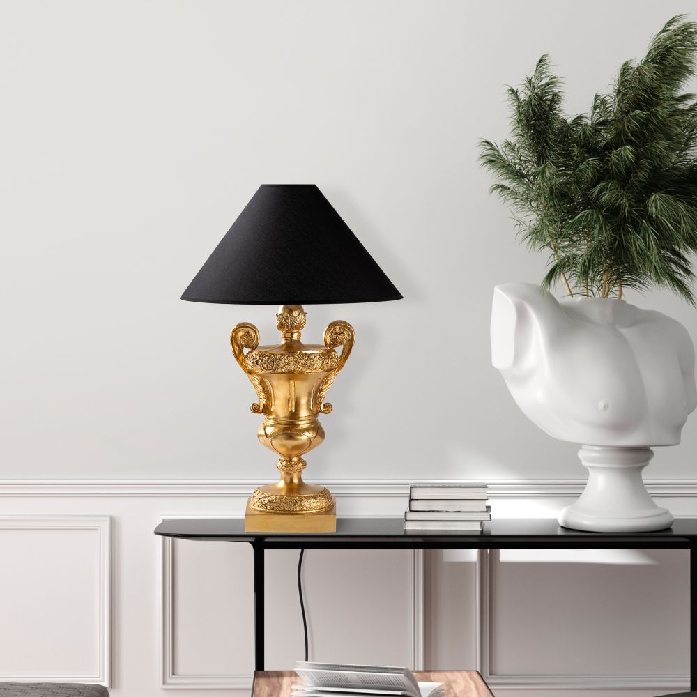 ELEGANZE-5331 Zlatno-Crna Stočna Lampa slika 2