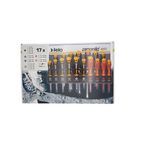 Set šrafcigera Felo Ergonic sa VDE šrafcigerima SL/PH/PZ/TX 40091743 17 kom slika 3