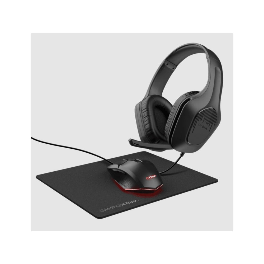 Trust GXT790 3-in-1 gamingbundle (slušalica, miš ipodloga za miš), crna boja slika 4