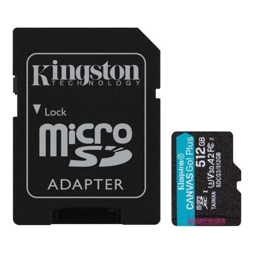 Memorijska kartica + adapter Kingston Canvas Go! Plus microSD 512GB slika 1