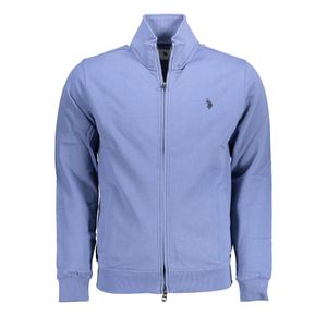 US POLO SWEATSHIRT WITH ZIP BLUE MAN