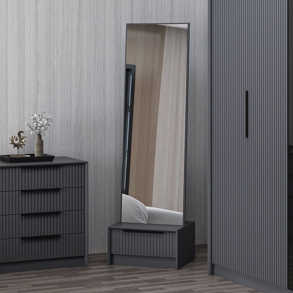 Sto za šminku "Kale Luxe Soft - 4803" - boja: Antracit slika 1