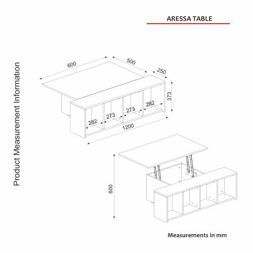 Aressa - Anthracite, Walnut Anthracite
Walnut Coffee Table slika 9