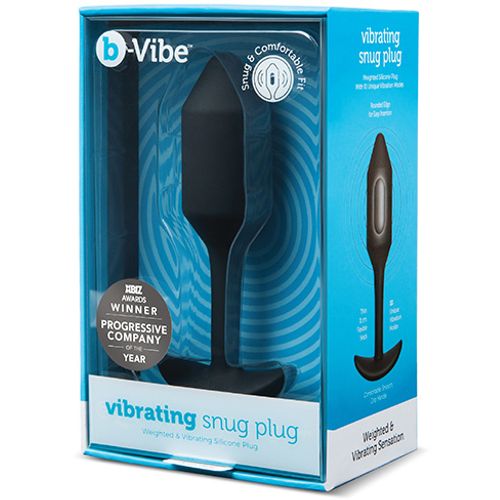 Vibrirajući analni čep B-Vibe - Snug Plug 2 M, crni slika 8