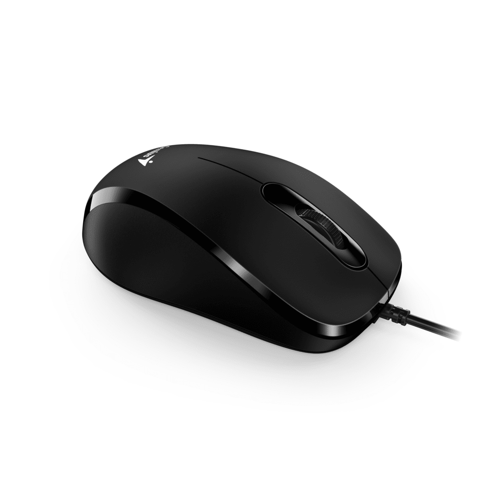 Genius miš DX-101 crni USB, optički, 1200 DPI, 1.5m, 3 tipke, 83g slika 4