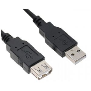 Kabl E-Green USB 2.0 A-USB 2.0 A M/F 3m crni