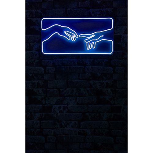 Wallity Ukrasna plastična LED rasvjeta, Creation of Adam - Blue slika 12