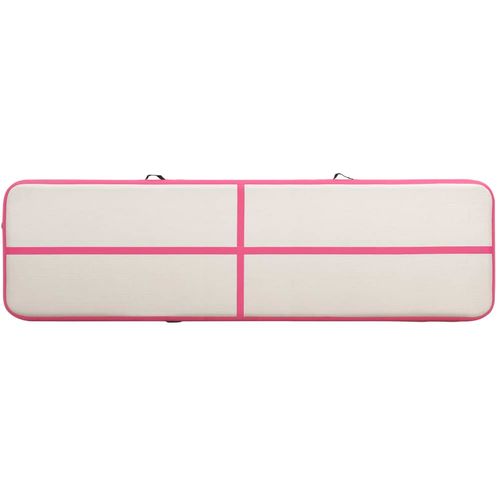 Strunjača na napuhavanje s crpkom 600 x 100 x 15 cm PVC roza slika 14