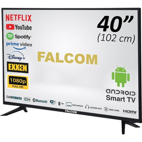 Falcom Smart LED TV@Android 40", FullHD, DVB-S2/T2/C, HDMI, WiFi - TV-40LTF022SM slika 1