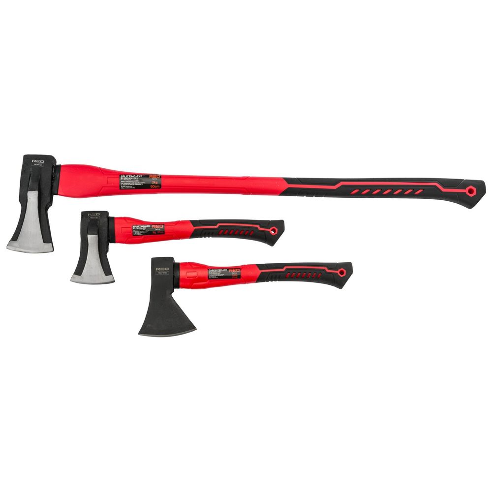 Red Technic set sjekira za cijepanje i tesanje drva 3 kom RTZS0054 slika 2