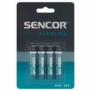 Baterija Sencor LR03 AAA 4BP Alkalna 1/4