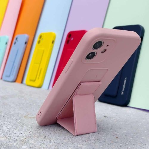 Wozinsky Kickstand Case fleksibilna silikonska maska sa postoljem za iPhone 11 slika 2