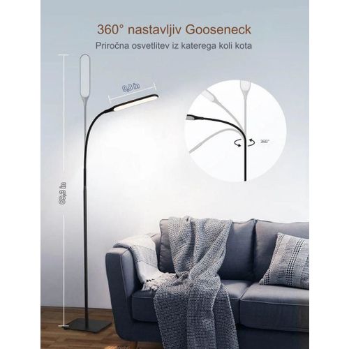 TaoTronics LED stojeća metalna lampa 72, visina 176cm - DL072PRO slika 7