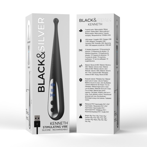 Black&amp;Silver Kenneth stimulacijski vibrator slika 5