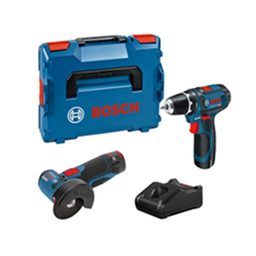 Bosch 12V KIT: GSR 12V-15 + GWS 12V-76 (2x2.0Ah; GAL 12V-40; L) slika 1