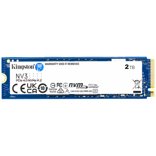 Kingston SSD 2TB NV3 M.2 2280 PCIe 4.0 NVMe SSD slika 1