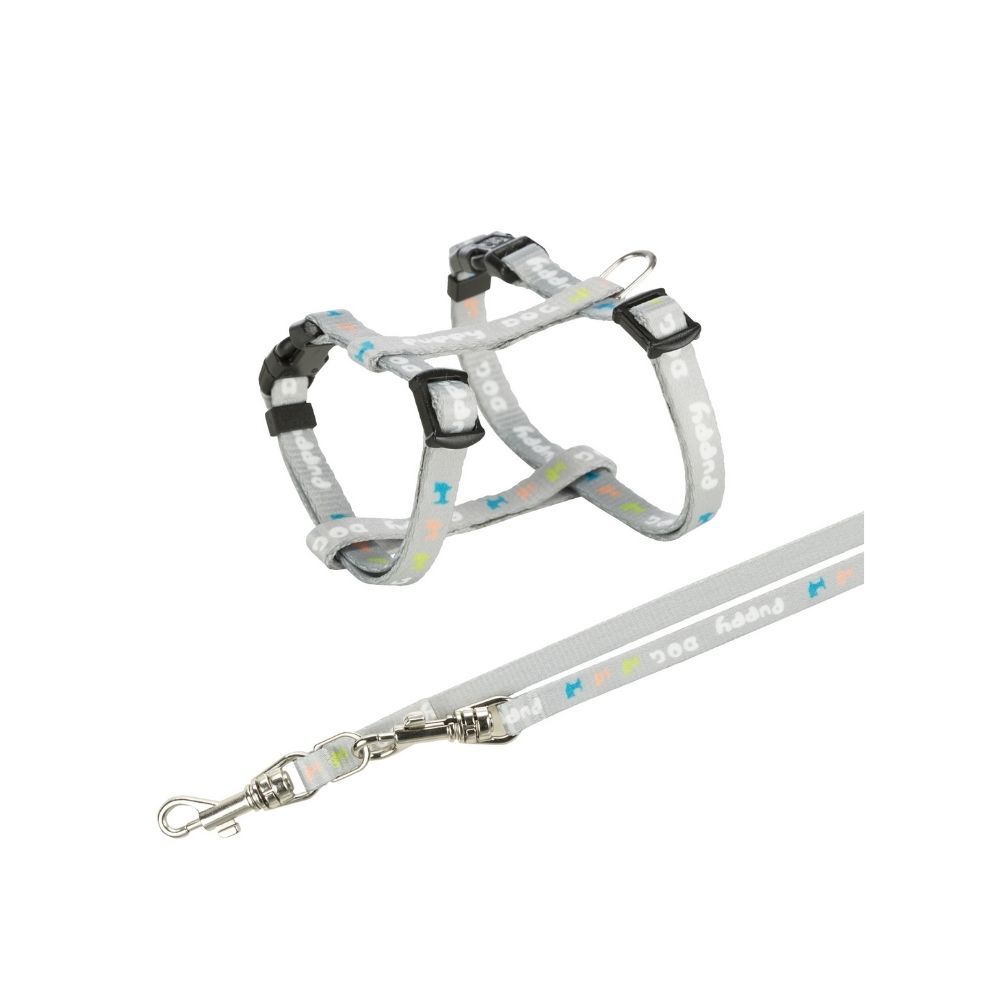Trixie Oprsnica s vodilicom Junior M-L 27-45 cm/8 mm 2 m svijetlo siva slika 1