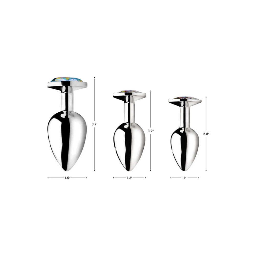 XR Brands Rainbow Prism - analni čep - Srednji slika 4