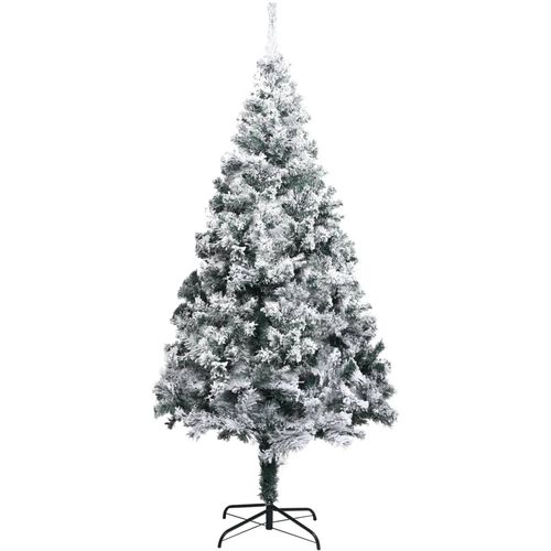 Umjetno božićno drvce sa snijegom zeleno 240 cm PVC slika 2