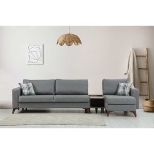 Kristal Rest Shelf Set - Dark Grey Dark Grey Sofa Set