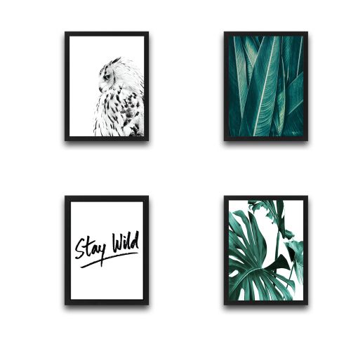 Wallity Uokvirena slika (4 komada), Stay Wild Set 4 slika 2