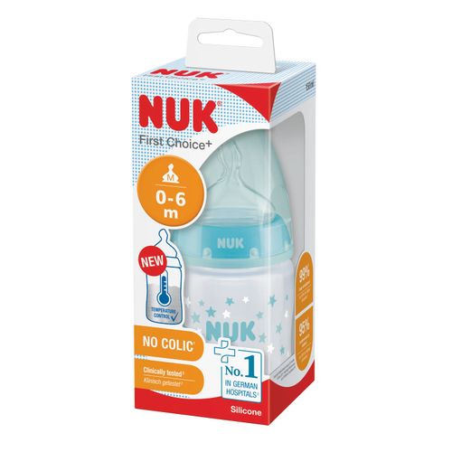 NUK plastična bočica FC+ s temperaturnim indikatorom 150ml silikon, 0-6m 10743875 slika 7