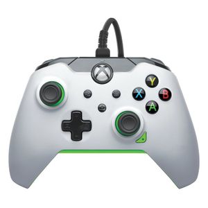 XBOXONE/XSX&PC Wired Controller White Neon (Green)