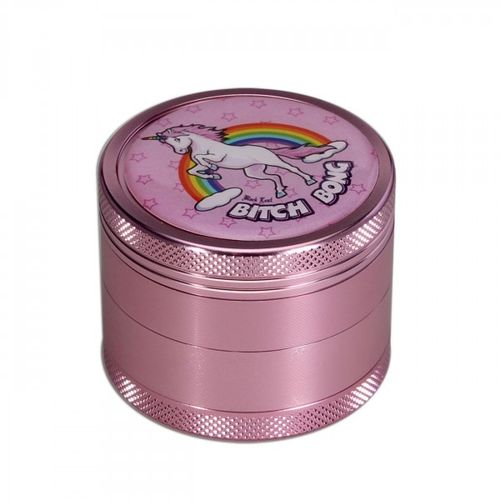 Black Leaf Grinder Pink 4 dijela Bitch Bong  slika 1