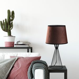 Telıs - 5372 Crna-Smeđa Stolna Lampa