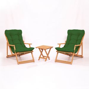 MY007 - Set vrtnog stola i stolica 'Green Green' (3 dijela)