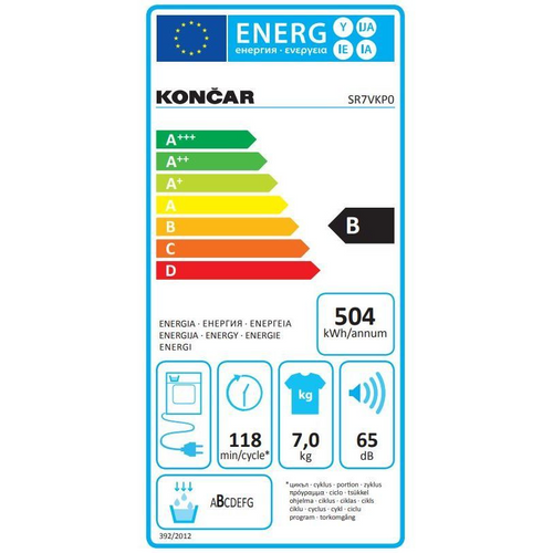 Končar sušilica rublja SR7VKP0 slika 3