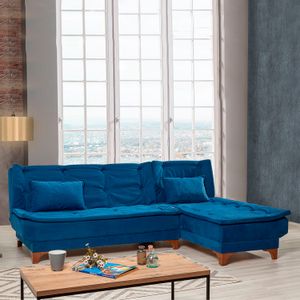 Kelebek Corner Right - Dark Blue Dark Blue Corner Sofa-Bed