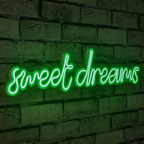 Wallity Ukrasna plastična LED rasvjeta, Sweet Dreams - Green slika 10