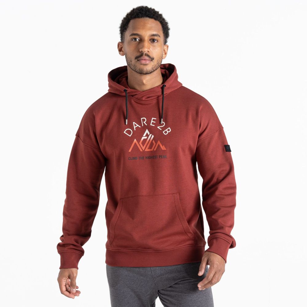 Dare2B Muški duks sa kapuljačom Distinctly, Madder Brown slika 4
