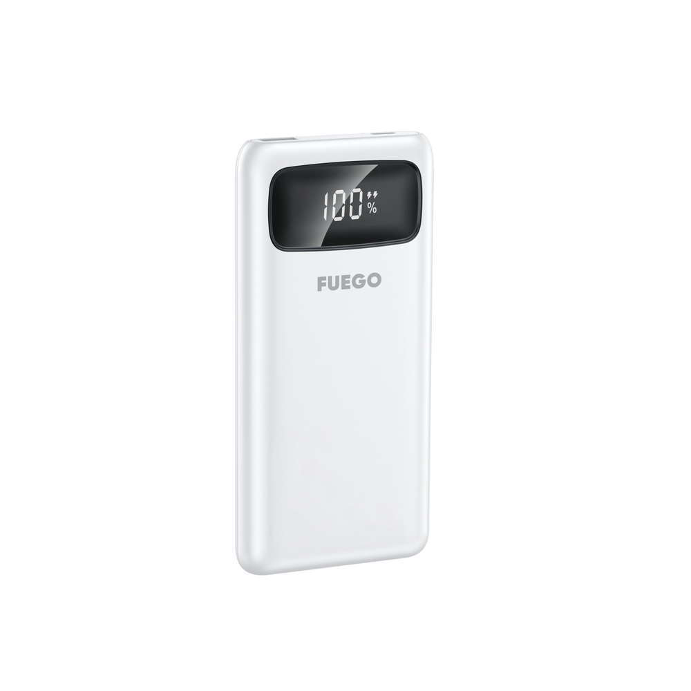 Fuego Power Bank Super Charge sa više kablova FG168K (10000mAh), bijeli slika 1