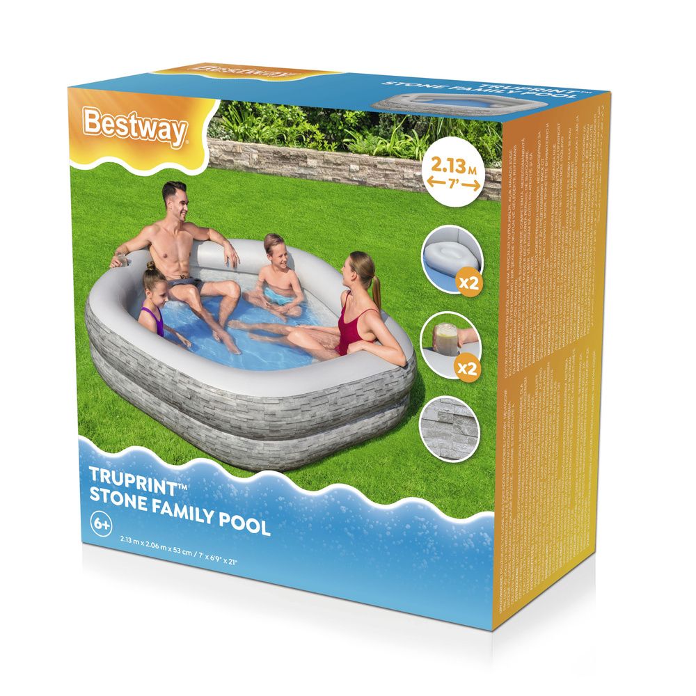 Bazen na napuhavanje 213x 206x 53 cm Bestway 54423 slika 6