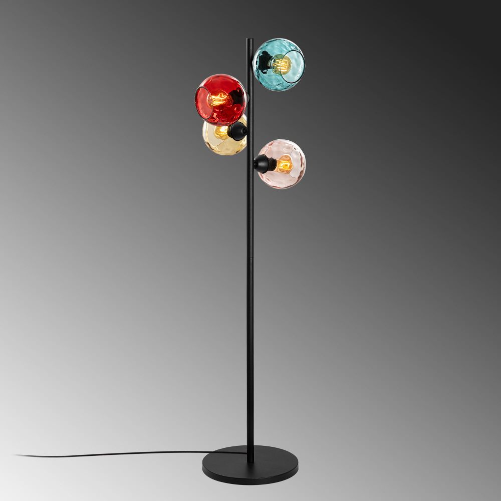 Podna Lampa Benek 15-14536 - Višebojna Crna slika 6
