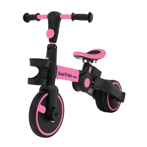 Tricikl Happy Bike 3in1 - rozi slika 4