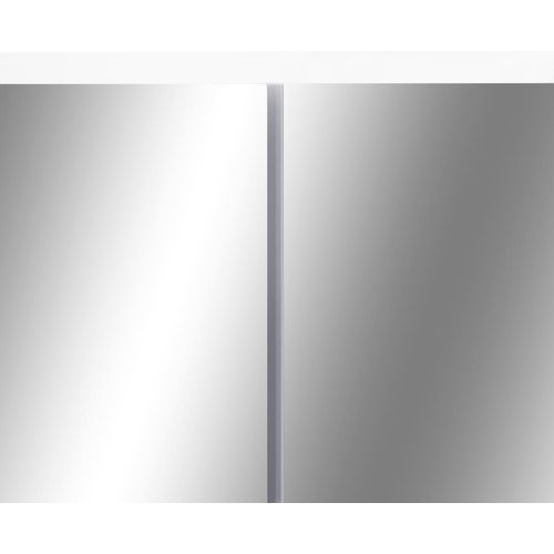 LED kupaonski ormarić s ogledalom bijeli 80 x 15 x 60 cm MDF slika 34