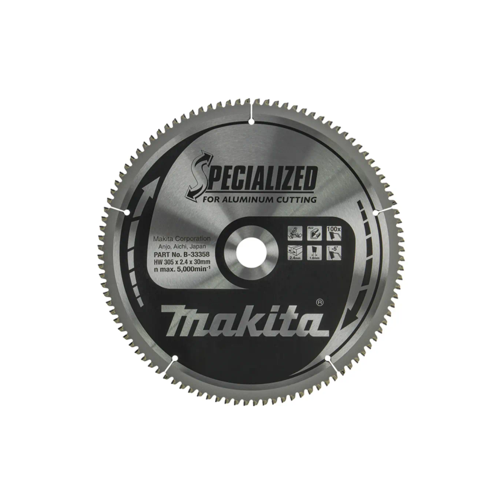 Makita - TCT Specialized list potezne kombinovane pile za aluminijum 305 mm, 305x30x1,8 mm 100Z B-33358 slika 1