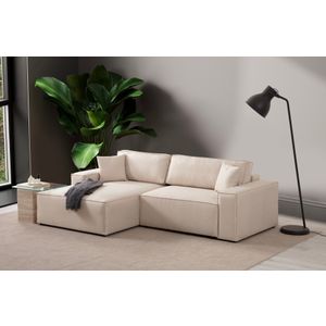 Pırlo Corner Left - Ecru Ugao Sofa na Razvlačenje