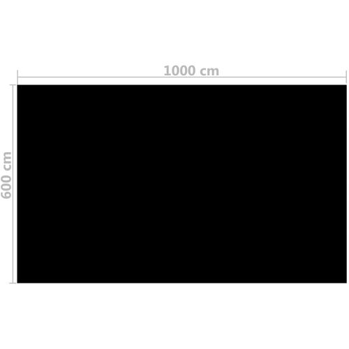 Pravokutni pokrivač za bazen 1000 x 600 cm PE crni slika 24