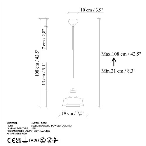 Memati - Orange Orange Chandelier slika 8